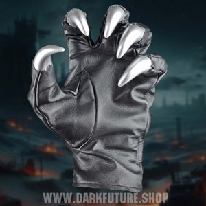 Die ultimativen Krallen Handschuhe Cosplay, Larp, Kostüm Silver