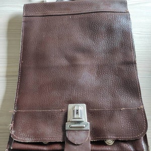 Big vintage czech map document case bag Pen&Paper