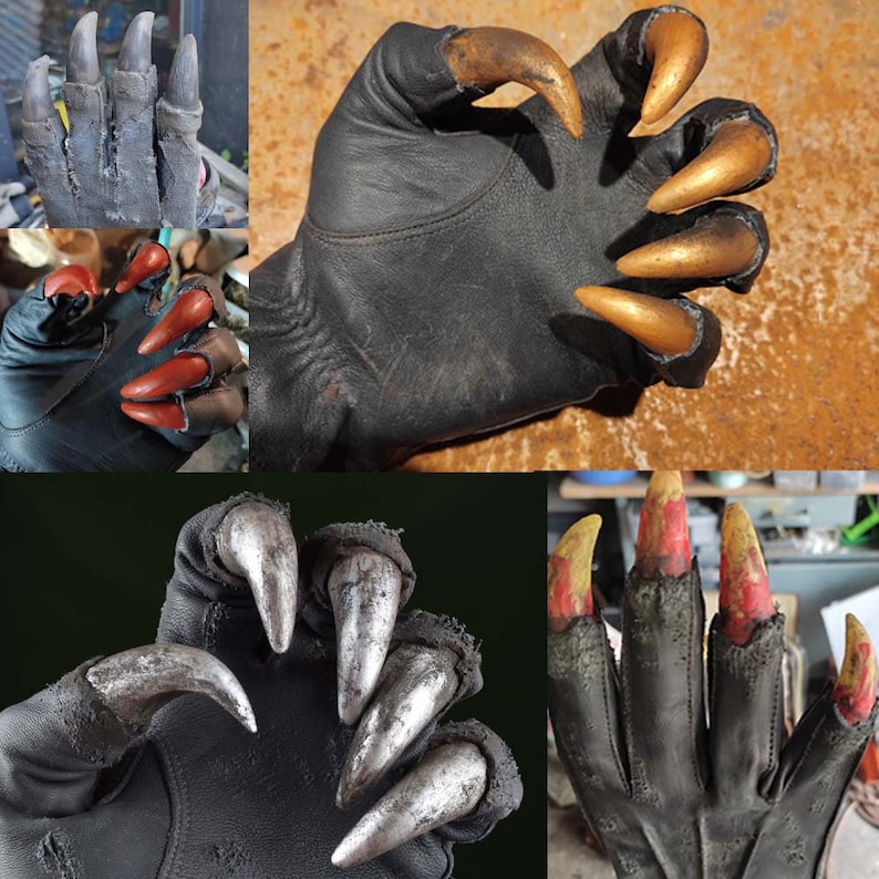 Die ultimativen Krallen Handschuhe Cosplay, Larp, Kostüm Custom