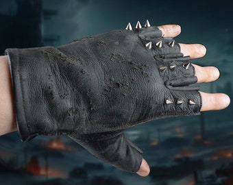 Post-apocalyptic Spike gloves (Halloween, Punk, Gothic, Black Metal)