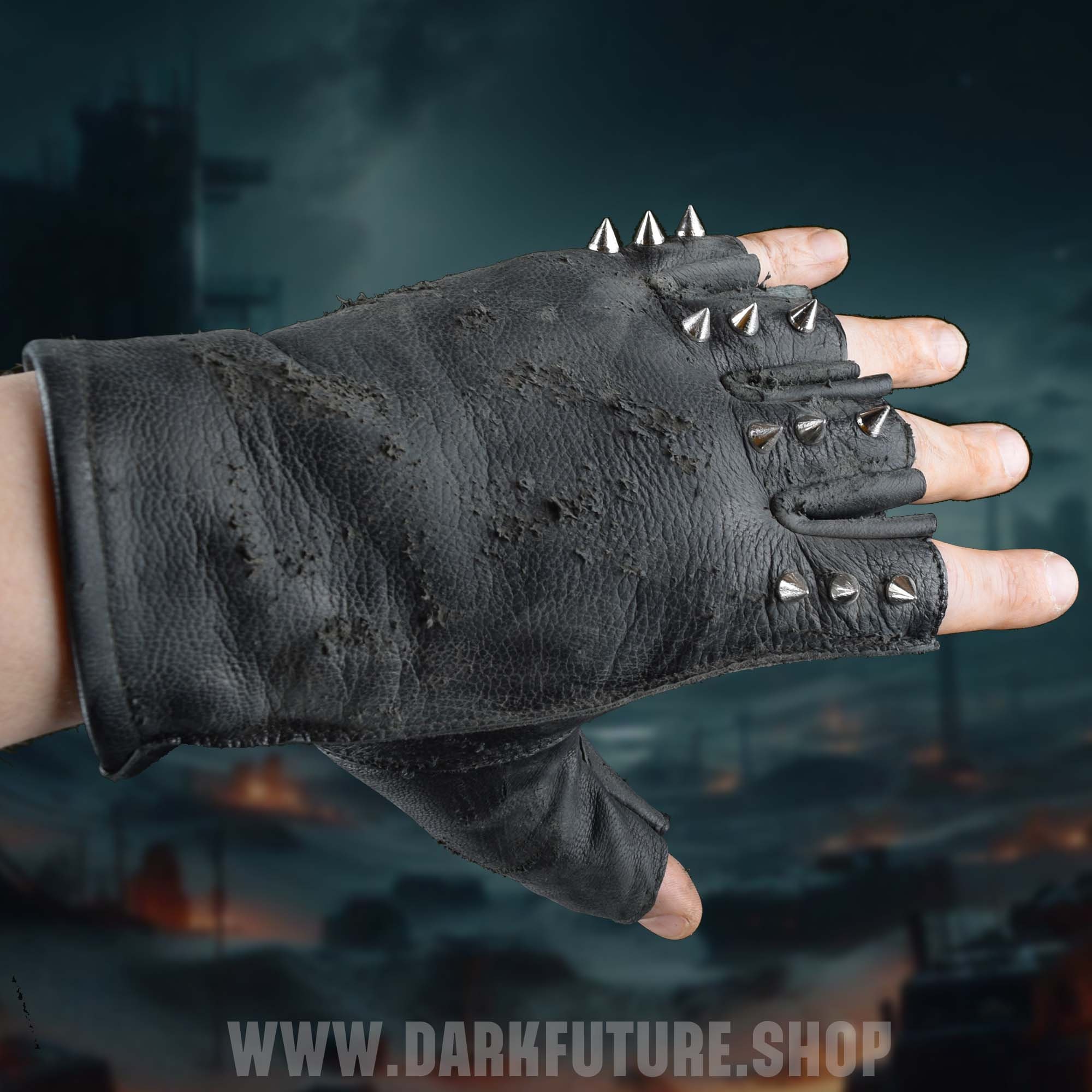 Fingerless Gloves Matalan Leather Gloves Mens Gloves Studded