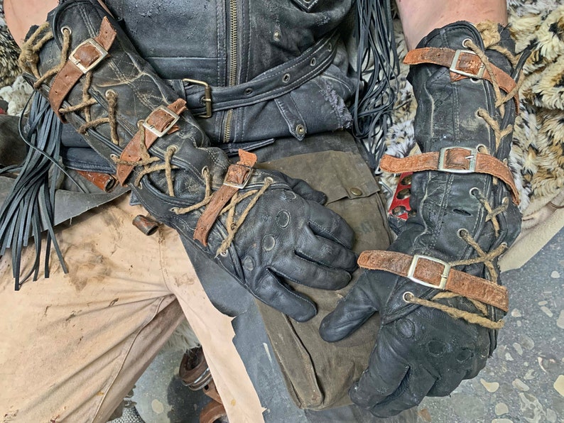 Elbow Long Gloves (Post-Apocalyptic, Steampunk, Cosplay) image 1