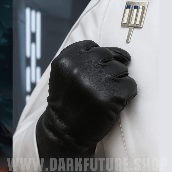501 Imperial Commander Officer Leather Gloves Men Women Black White