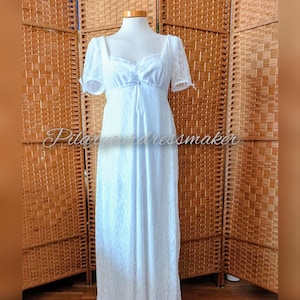 Sob medida, vestido regência, vestido da era regência, vestido império, vestido do século 18, feito sob medida, vestido de renda regência, vestido de casamento regência, vestido de renda de noiva