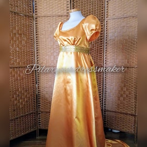 Sob medida, vestido regência de cetim, vestido do século 18, feito sob encomenda, feito sob medida, feito sob medida, vestido império, vestido regência de cetim, vestido bridgertonn