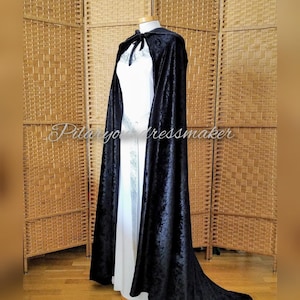 Tailored, Velvet cloak,medieval cloak,wedding cloak,cloak with hood Comic con,Velvet long cape,velvet long cloak,wedding cape, wedding cloak