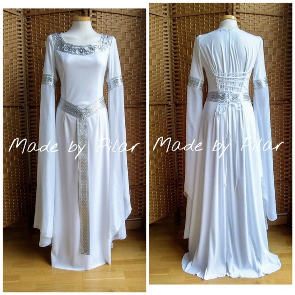Tailored, Dress inspired medieval,made to order,made to measure,medieval wedding dress,Celtic dress,tailor made dress