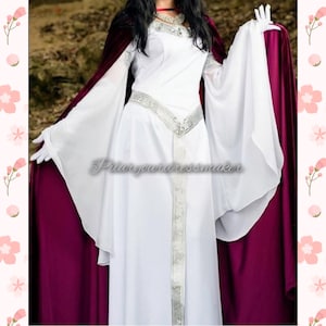 Tailored, Dress inspired medieval,made to order,made to measure,medieval wedding dress,Celtic dress,tailor made dress,bride long gown
