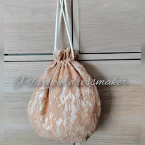 Regency bag, regency satin, lace bag, regency purse, reticule bag, reticule lace bag, regency lace reticule, regency wedding reticule