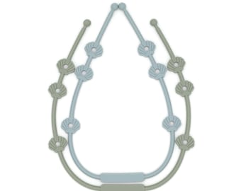 Catcher 2er Set - Shell sage powderblue / Befestigung Babyspielzeug / Halteriemen aus Silikon für Trinkbecher , Kuscheltiere , Spielzeug