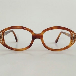 NOS, Vintage 1960s, Original &#39;Stormy Deluxe&#39; Bejewelled Eyeglasses by House of Frames USA