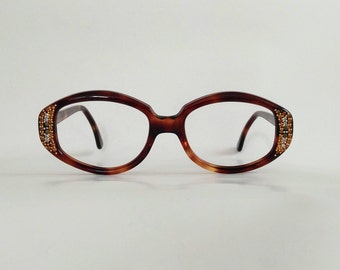 NOS, Vintage 1960s, Original 'Stormy Deluxe' Bejewelled Eyeglasses by House of Frames USA