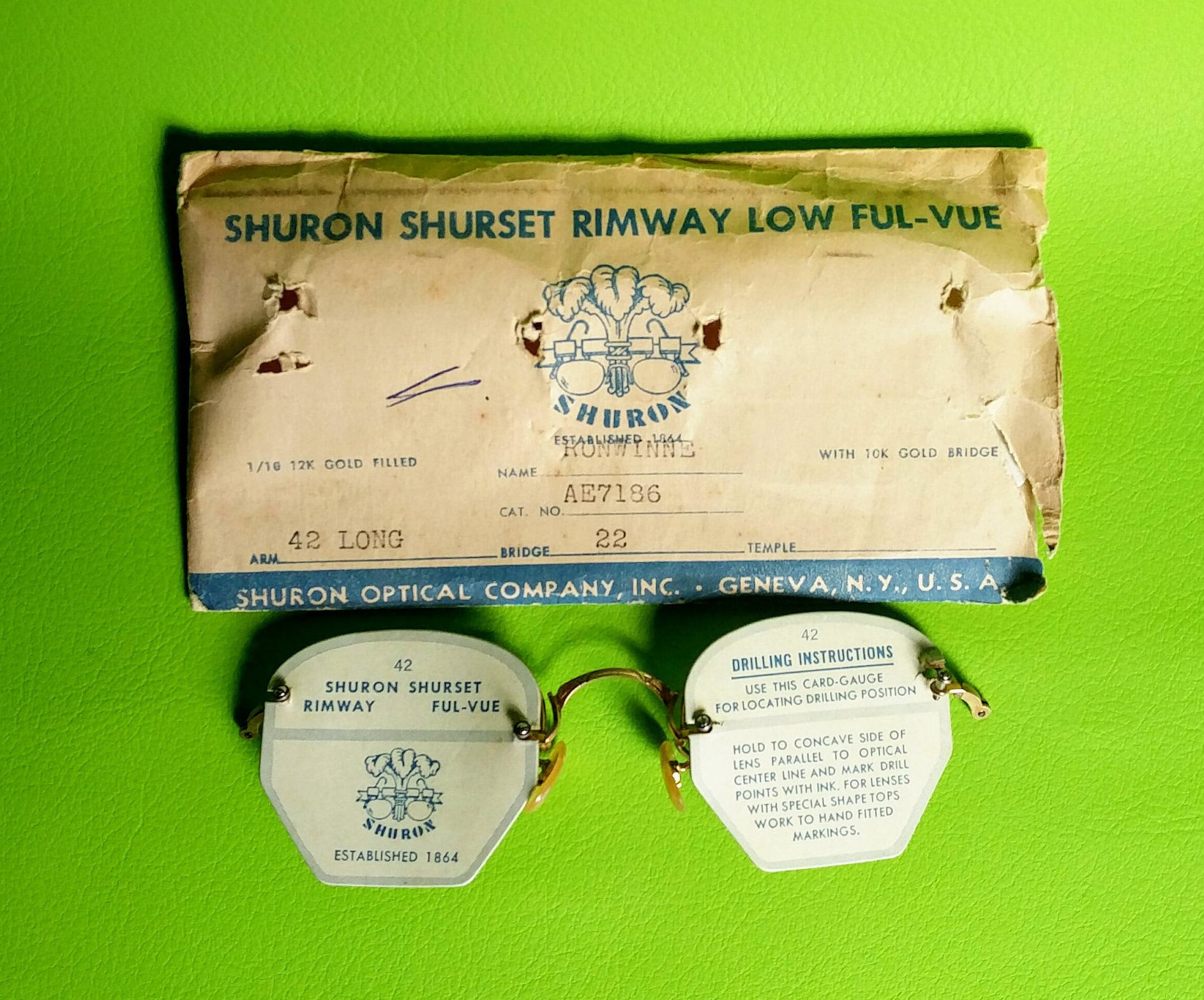 NOS Vintage 1940s Shuron Shurset Rimway Ful-vue 12kgf - Etsy
