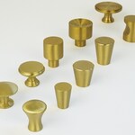 Solid Brass Cabinet Knobs Kitchen Door Handles Brass Etsy