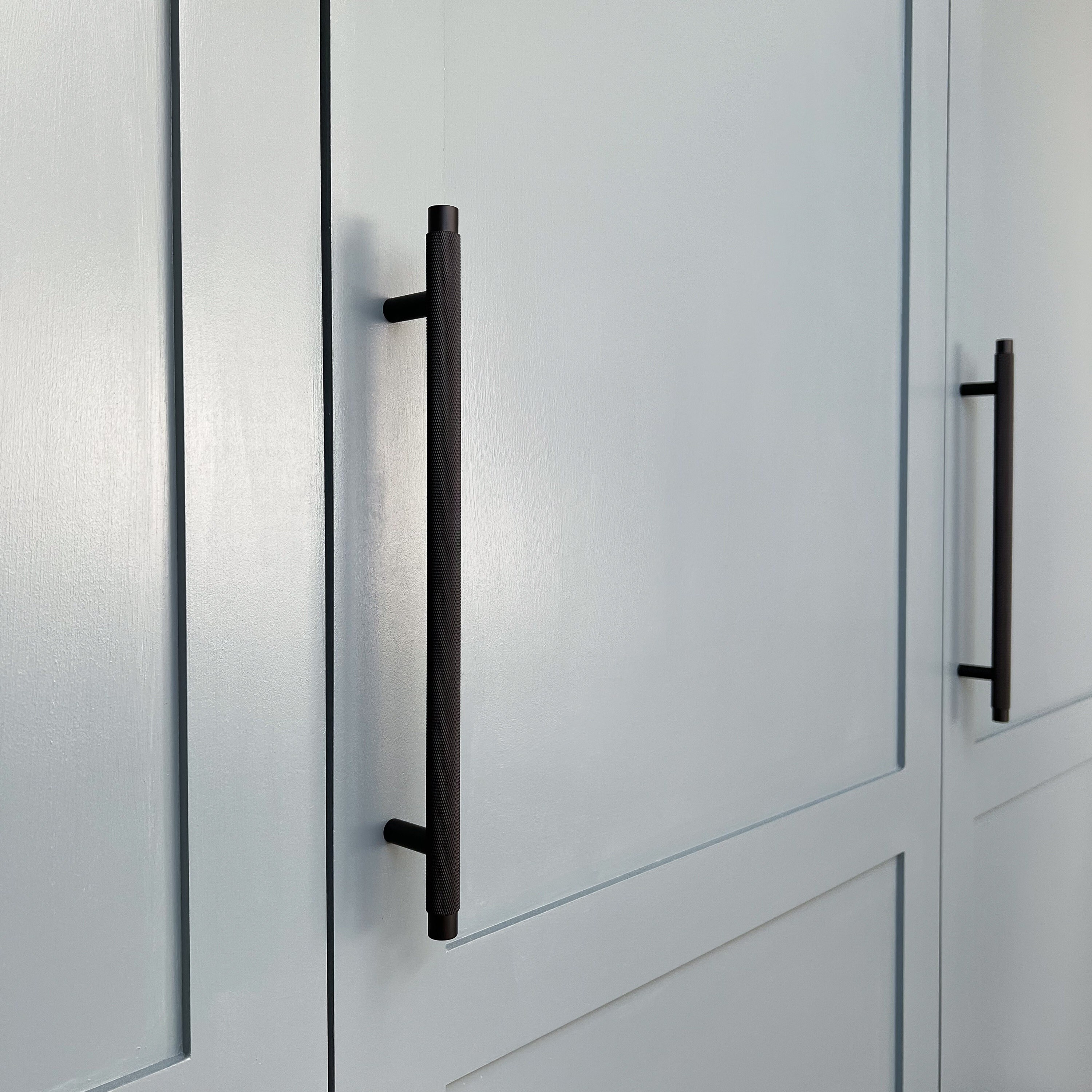 Long Knurled Closet Bar Handles Brass Door Handles Knurled Etsy UK