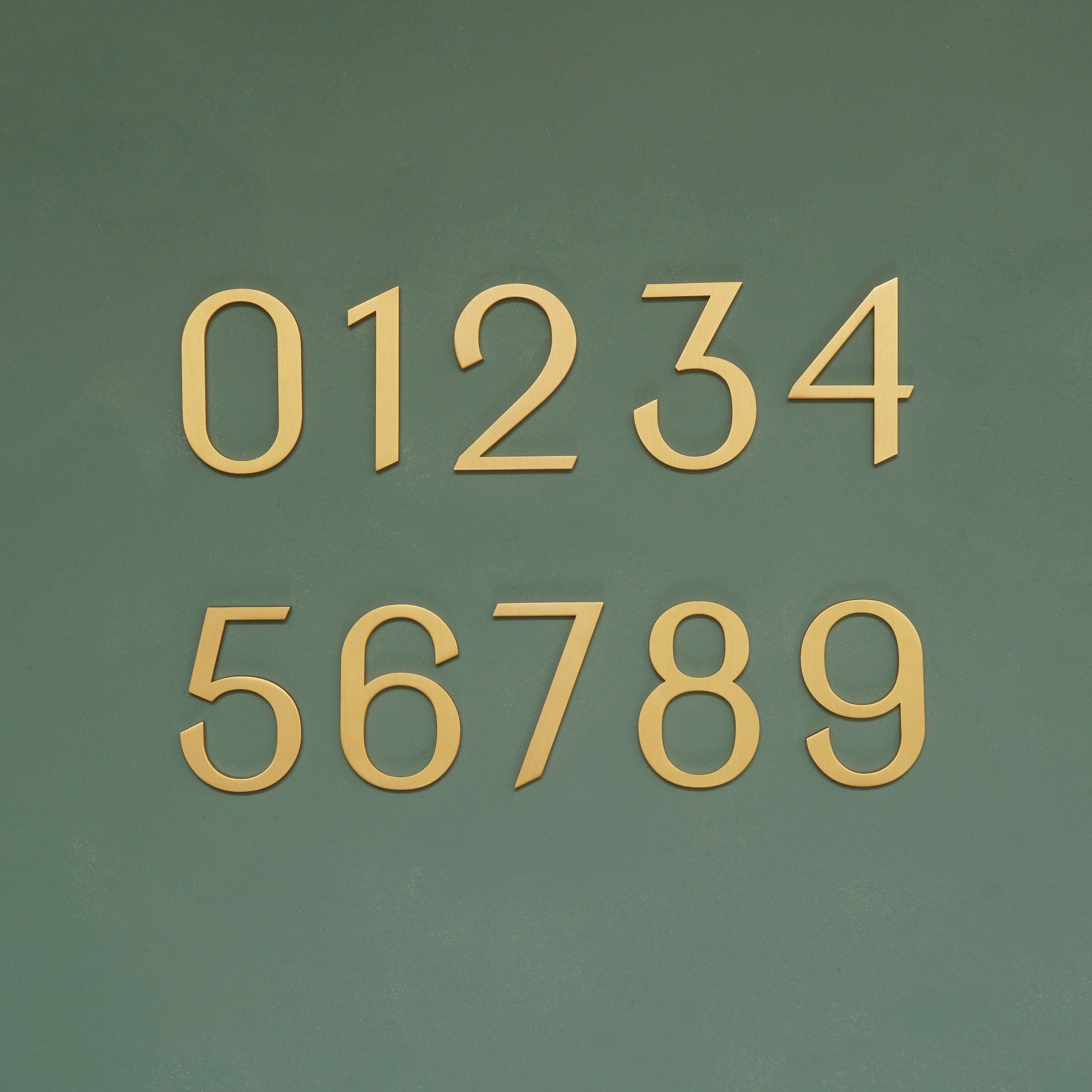 Elegant Brass Door Numbers Brass Door Numbers Replacement Etsy