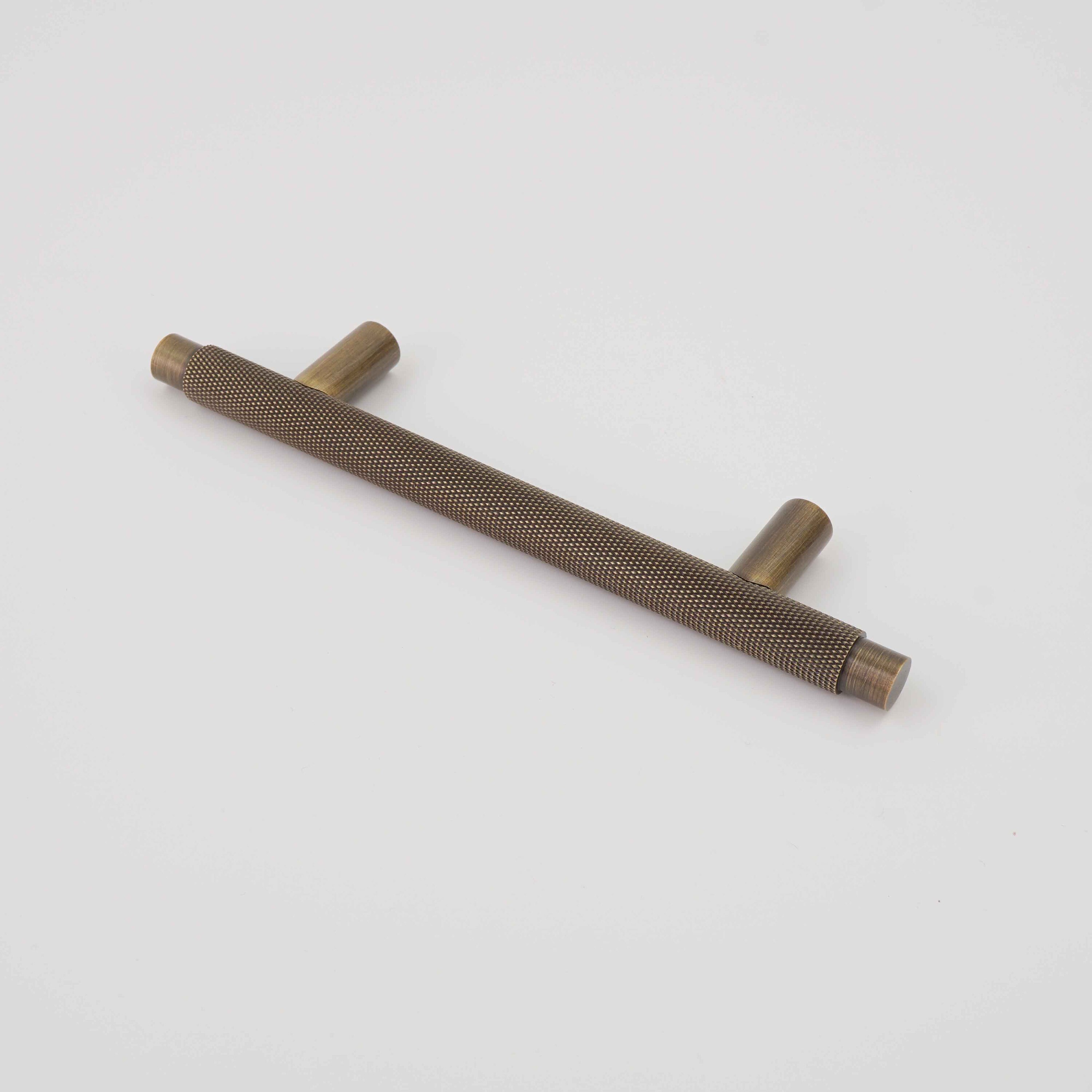Knurled T Bar Kitchen Handles Antique Brass Bronze Door Etsy