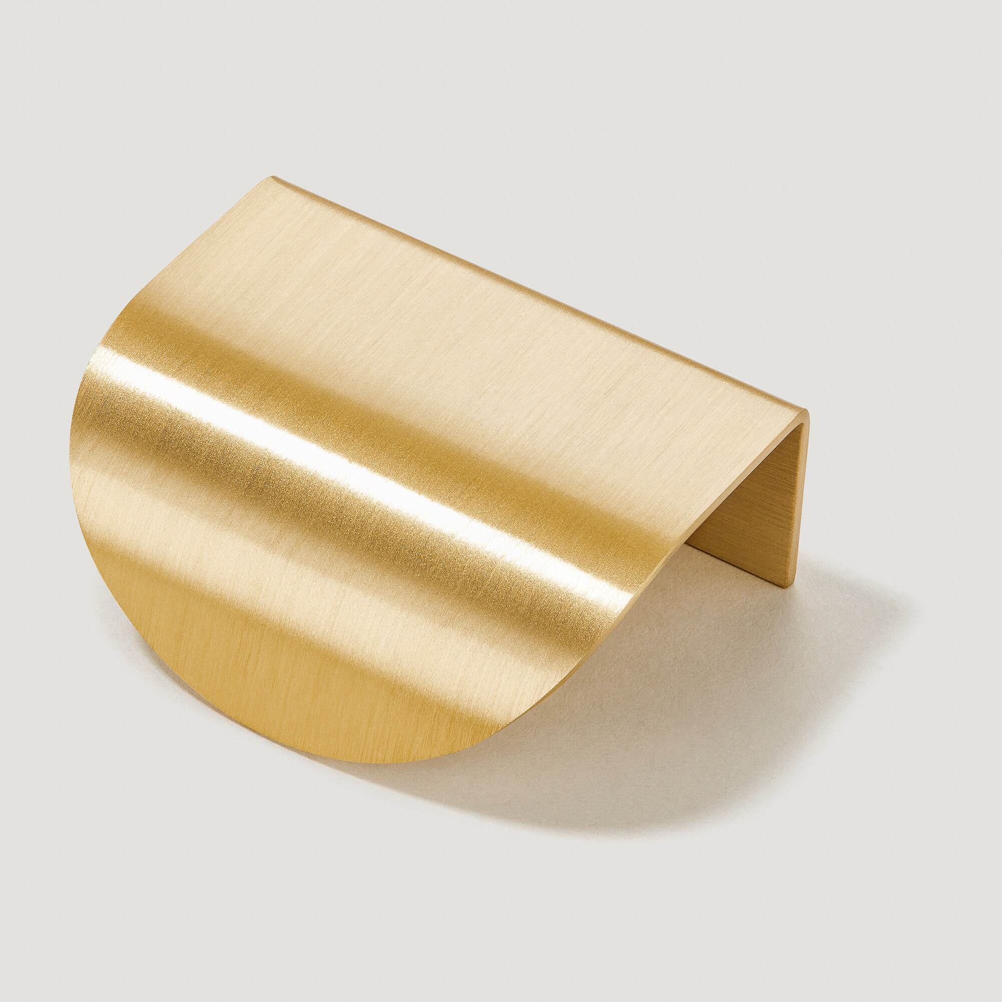 Curved Brass Lip Pull Handles Brass Door Handles Etsy