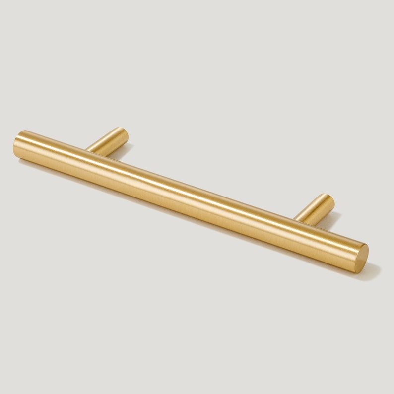 T Bar Solid Brass Handles Brass Door Handles Etsy UK