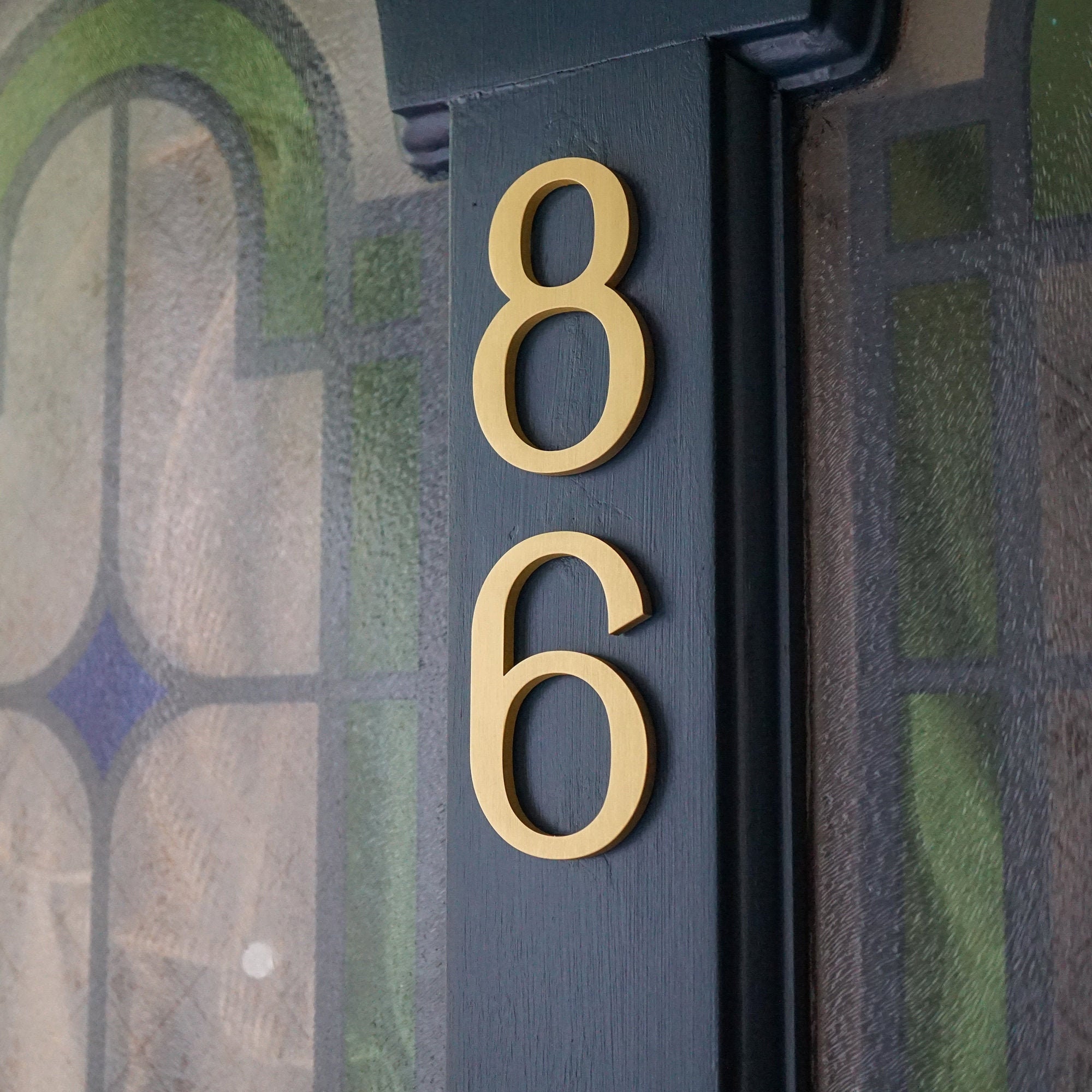 Elegant Brass Door Numbers Brass Door Numbers Replacement Etsy Australia