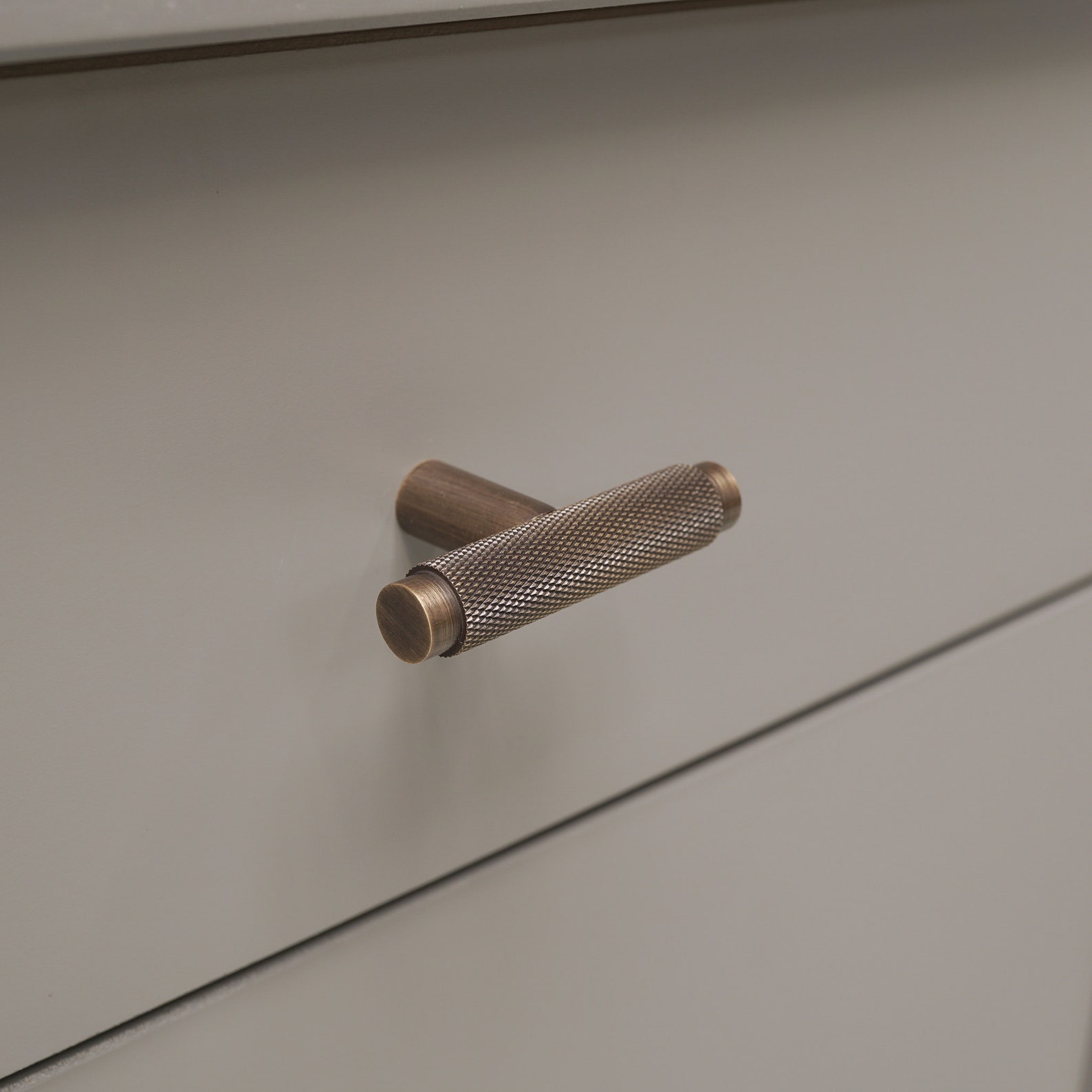 Knurled T Bar Kitchen Handles Antique Brass Bronze Door Etsy