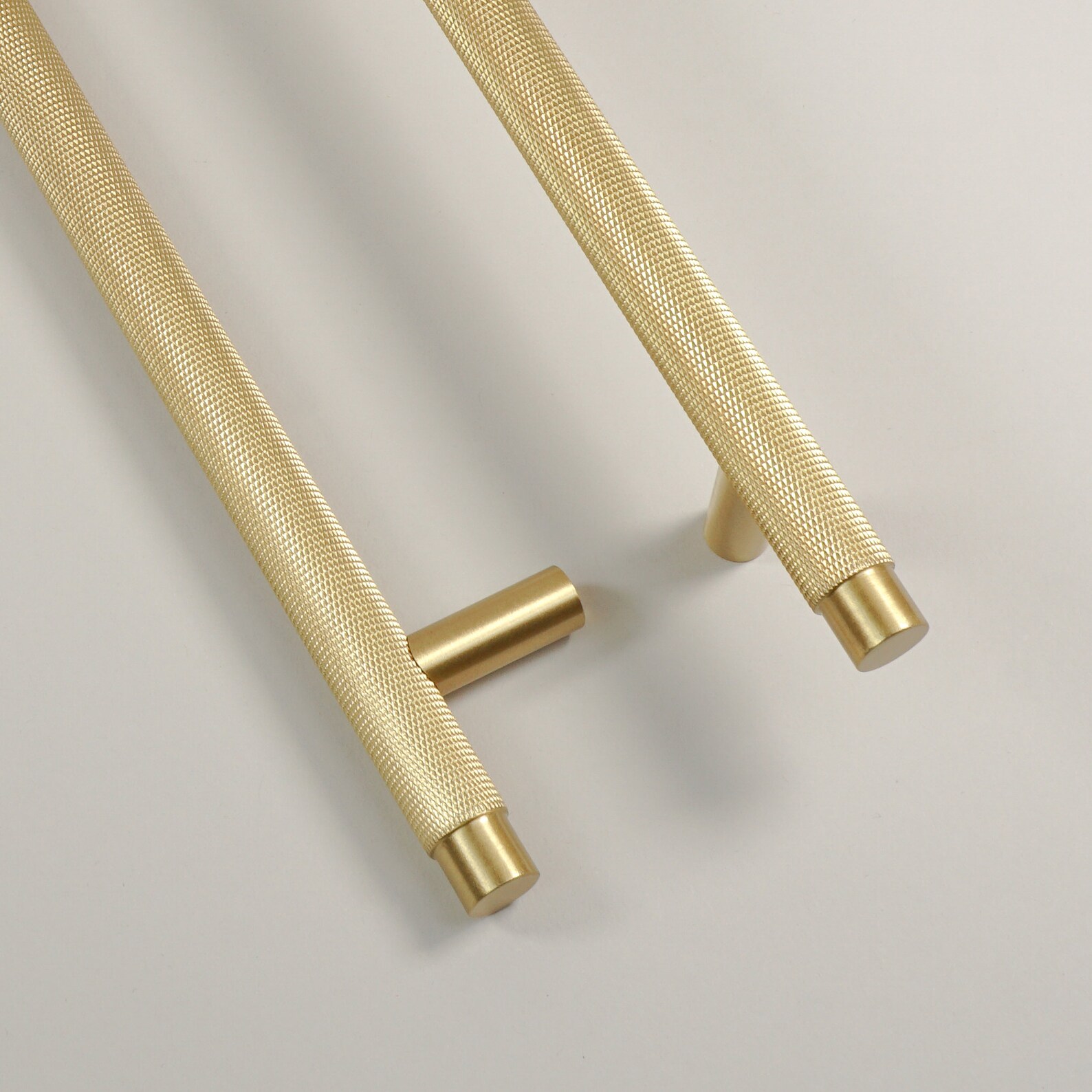 Long Knurled Closet Bar Handles Brass Door Handles Knurled Etsy UK