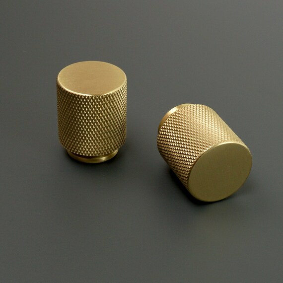 Large Knurled Button Knobs Kitchen Knobs Etsy