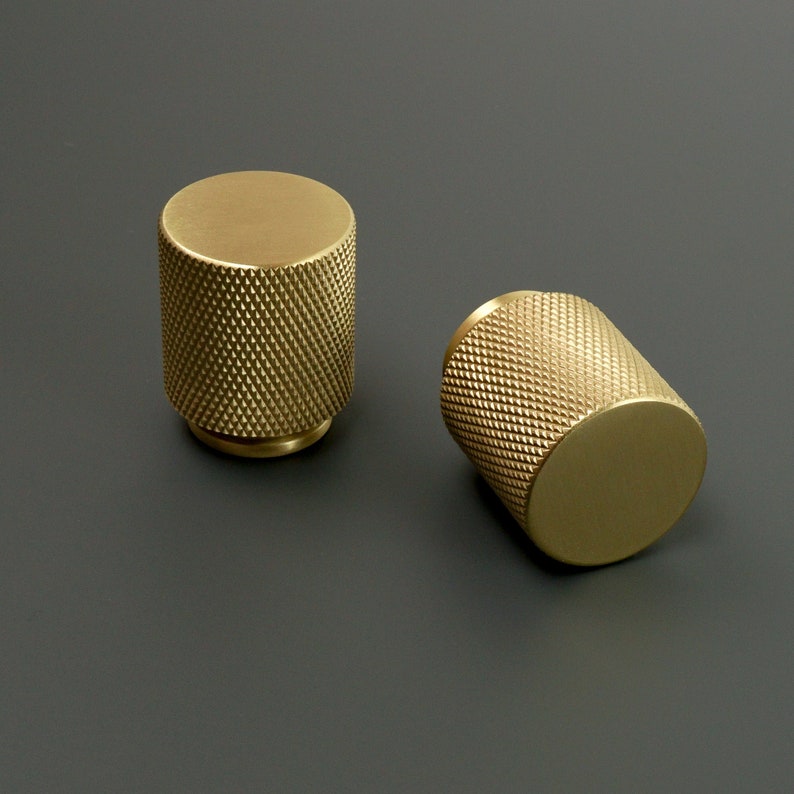 Large Knurled Button Knobs Kitchen Knobs Etsy UK