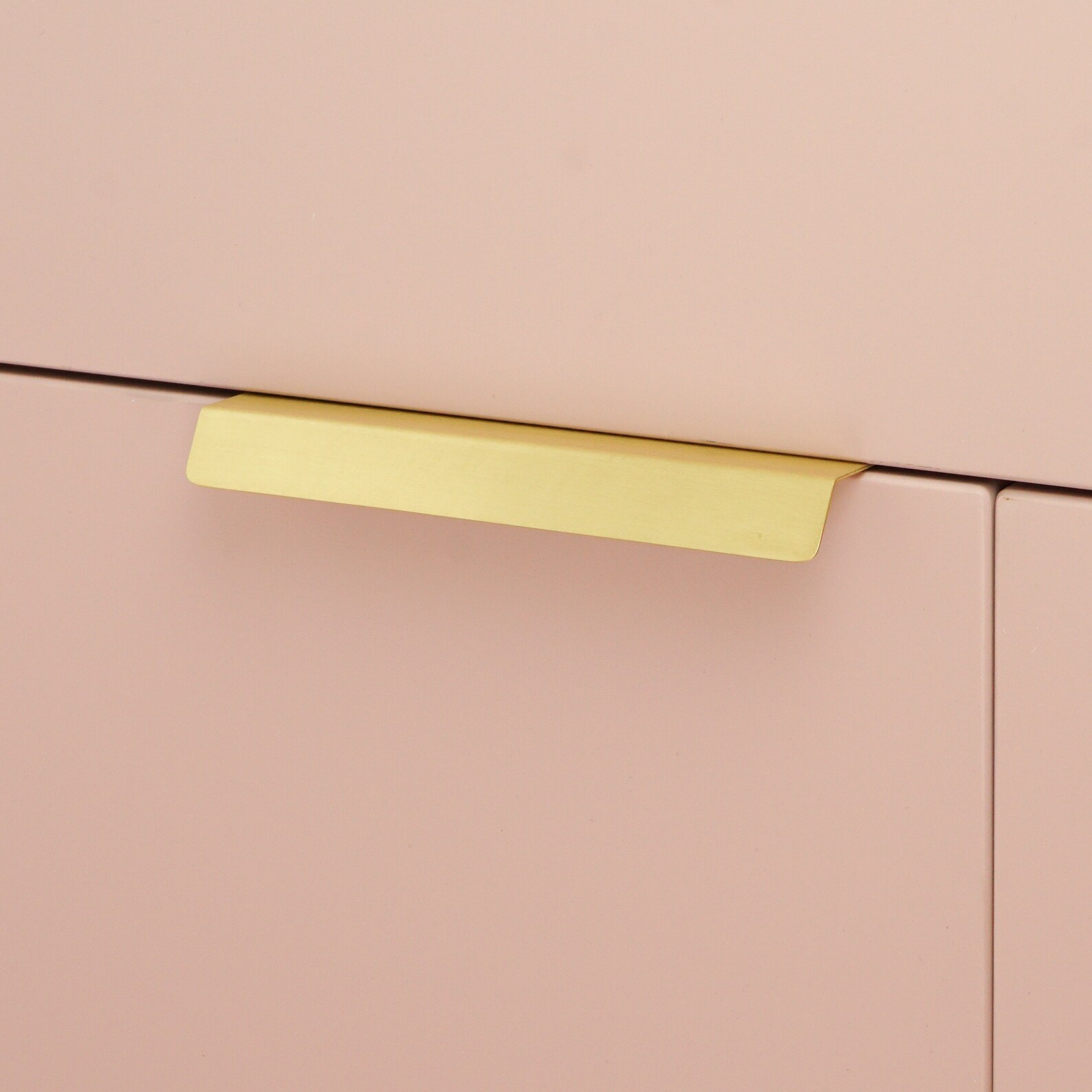 Brushed Brass Lip Pull Handles Brass Door Handles Etsy