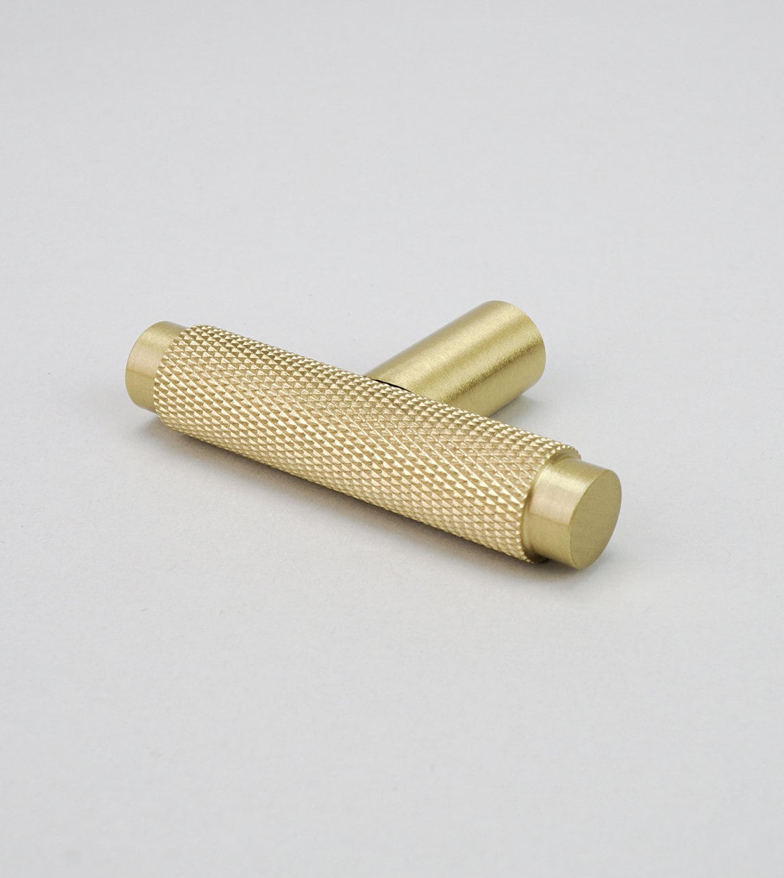 Knurled Kitchen Handles Solid Brass Satin Brass Door Handles Etsy