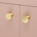 Tapered Solid Brass Cabinet Knob | Kitchen Cabinet Knob | Brass Drawer Knob | Replacement Door Knob | Gold Drawer Pulls |
