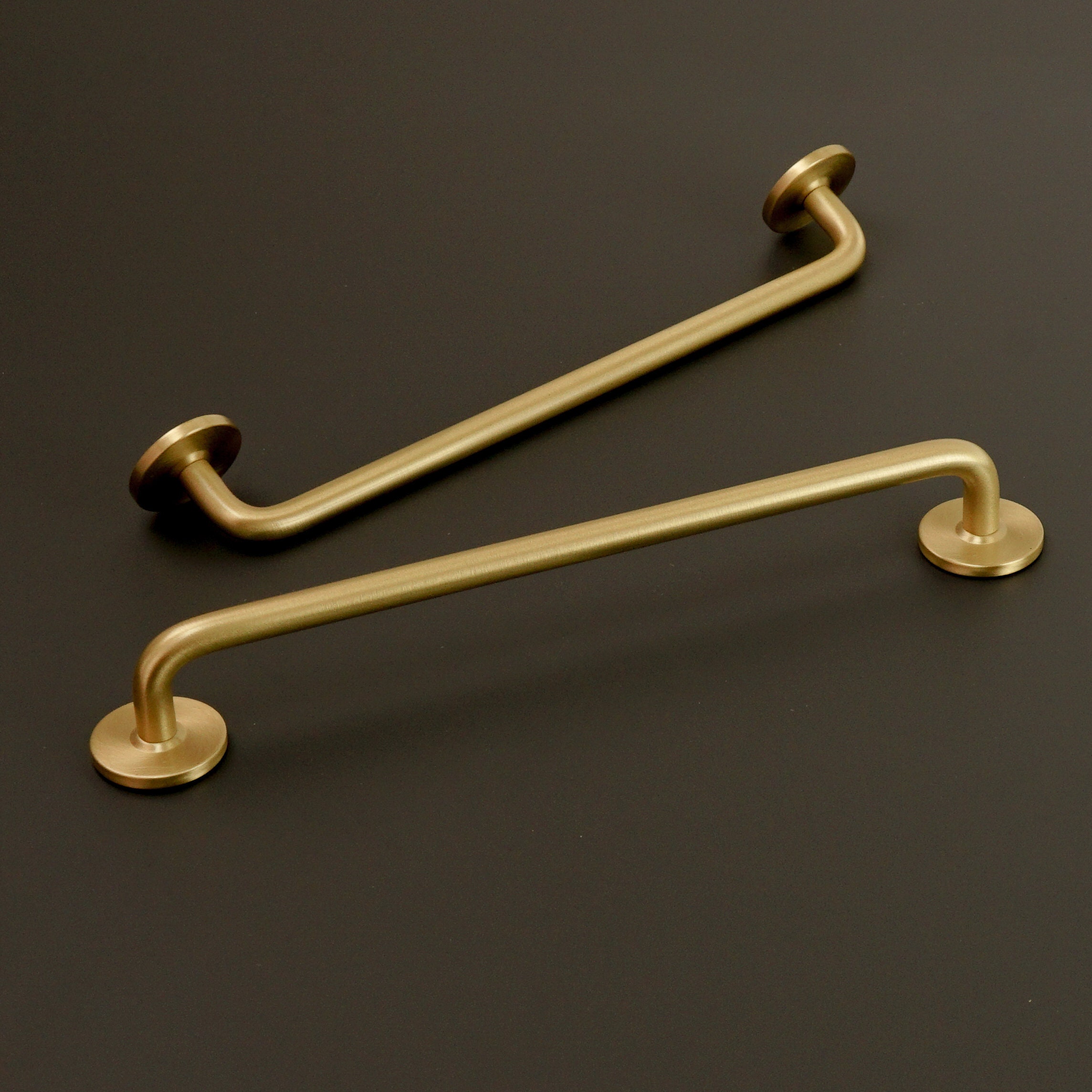 Solid Brass Handles Brass Door Handles Drawer Etsy
