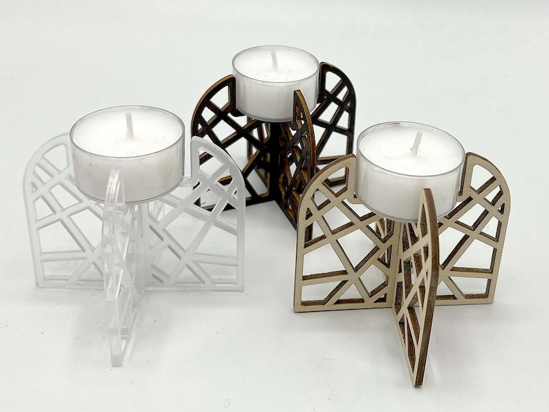 Cosy Tealight Candle Holder Digital File Laser Cutter Dxf / Svg / Pdf