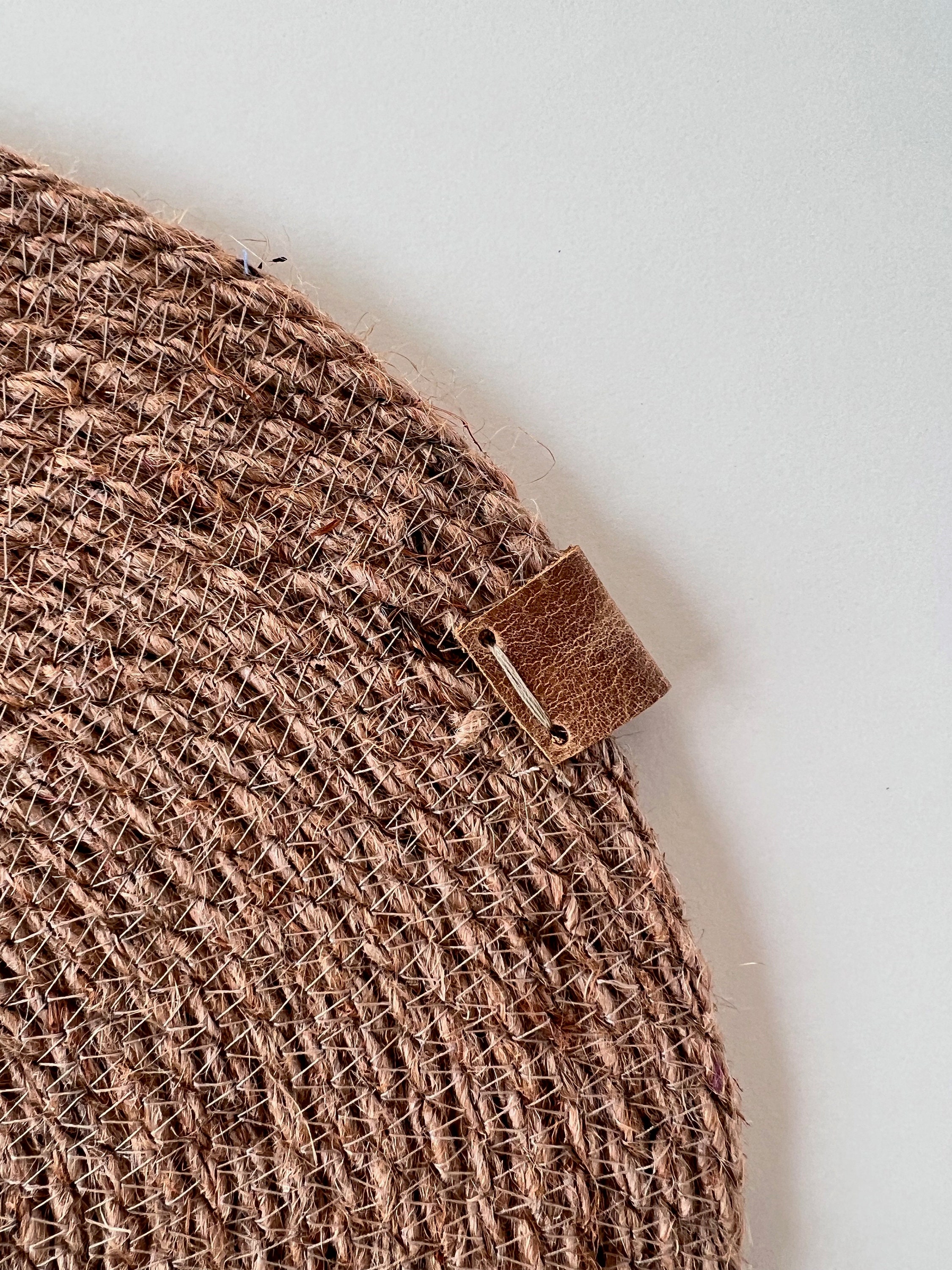 Hemp Rope Placemat Choose Your Quantity Handmade Coiled Rope Rustic