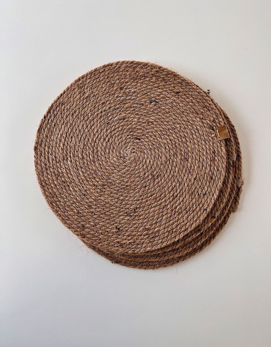 Hemp Rope Placemat Handmade Coiled Rope Rustic Indoor Etsy