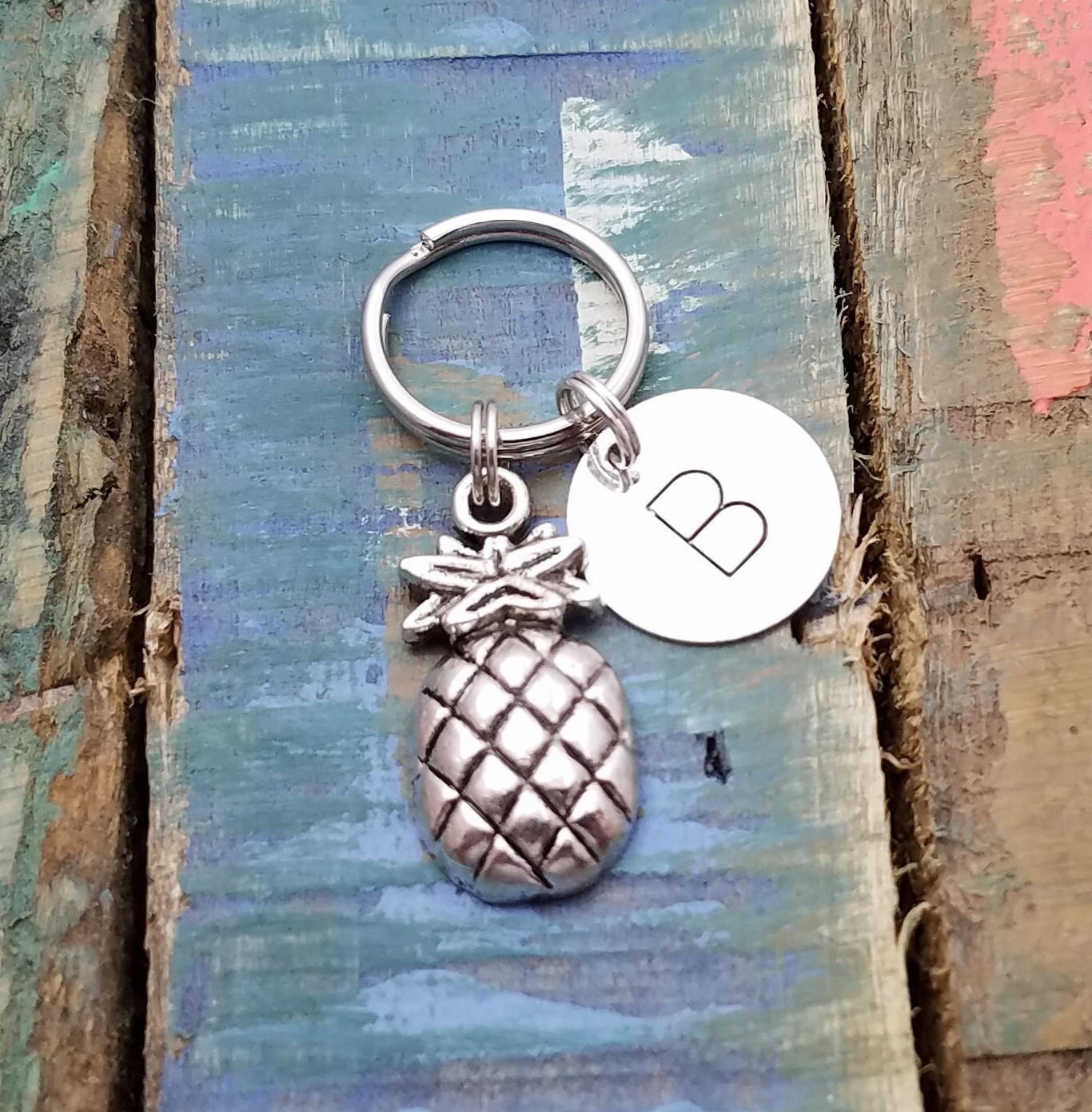 Pineapple Keychain Pineapple Keyring Fruit Key Chain Food Etsy