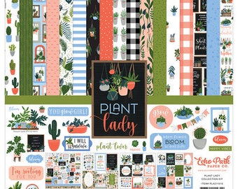 PLANT LADY Collection Kit, Echo Park Scrapbook Paper