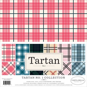 TARTAN NO. 1 Collection Kit, Echo Park Carta Bella Scrapbook Paper