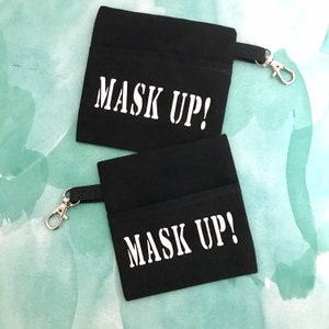 Washable Face Mask Case / Ready to Ship / Key Ring / Customizable / Personalize