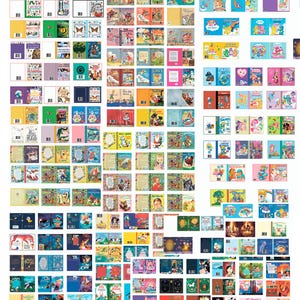 Échelle 1/12 et 1:6 194 pcs Miniatures Couvertures de livres pour enfants neufs et livres pour enfants vintage Encyclopédie pour enfants Couvertures de livres TÉLÉCHARGEMENT NUMÉRIQUE UNIQUEMENT