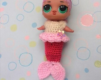 Mermaid Tail For The LOL Surprise Doll Knitted Lol Dolls Dress Fishtail Mermaid Tail For The LOL Surprise Doll Knitted Lol Dolls Dress Fishtail