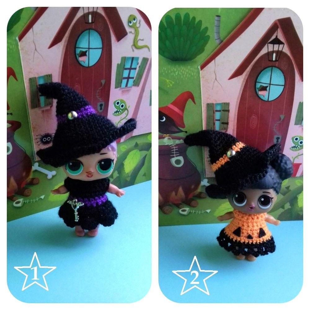 Witch clothes for doll LOL on Halloween. LOL Doll Surprise Big Etsy