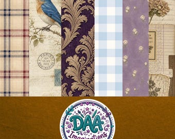 Vintage-inspired Cottage Core Junk Journal Kit