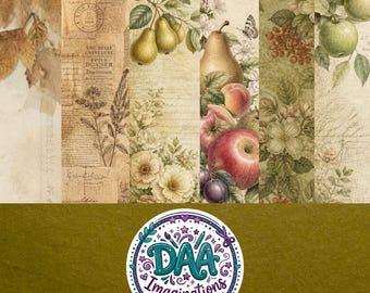 Vintage-inspired Orchard junk Journal Kit