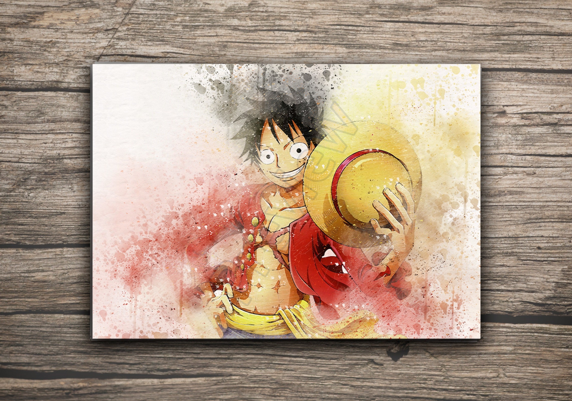 Pirate Anime Watercolor Poster Top Quality Print Anime Manga Etsy