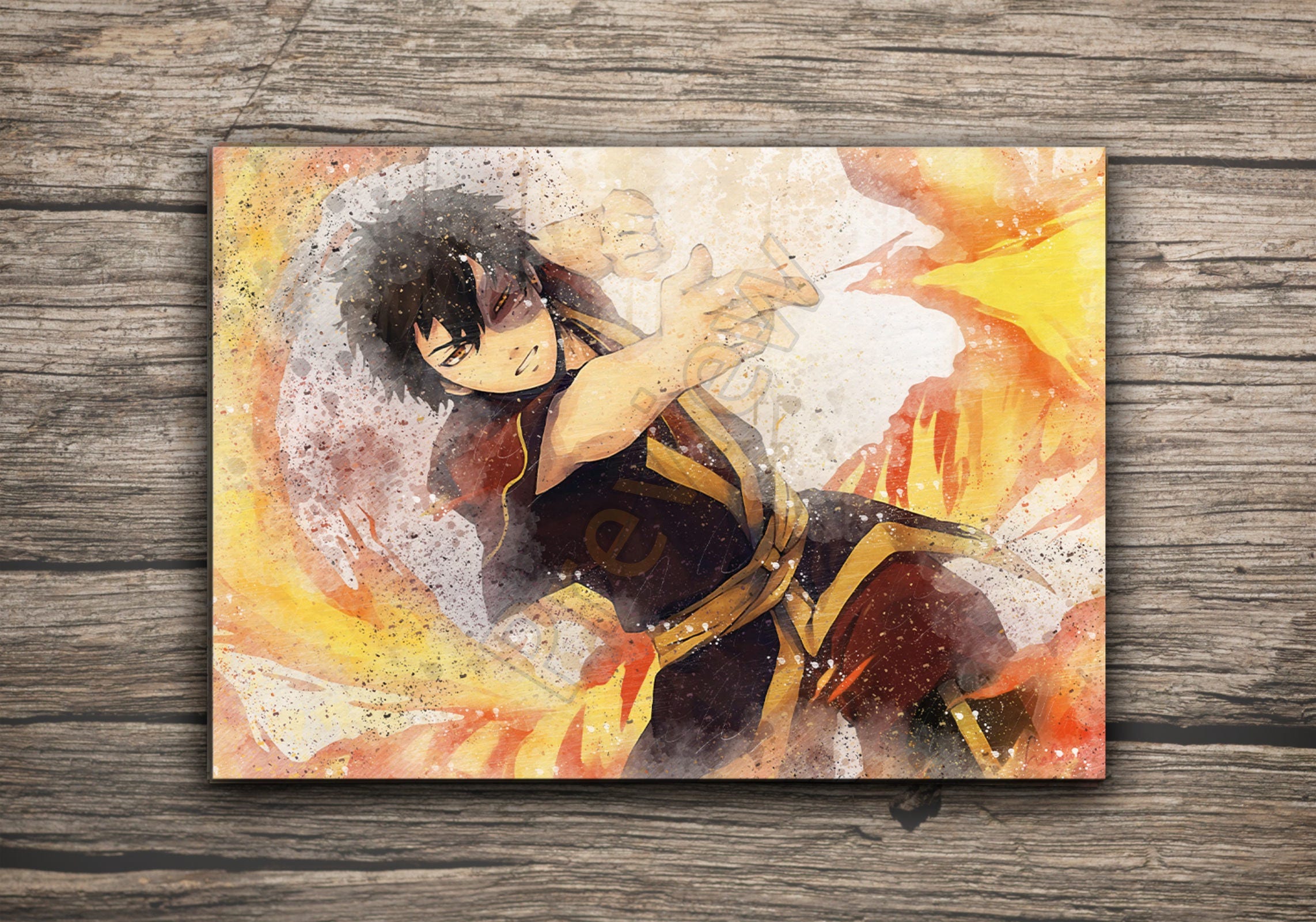 Zuko Avatar Anime Print Gift Top Quality Watercolor Print Etsy