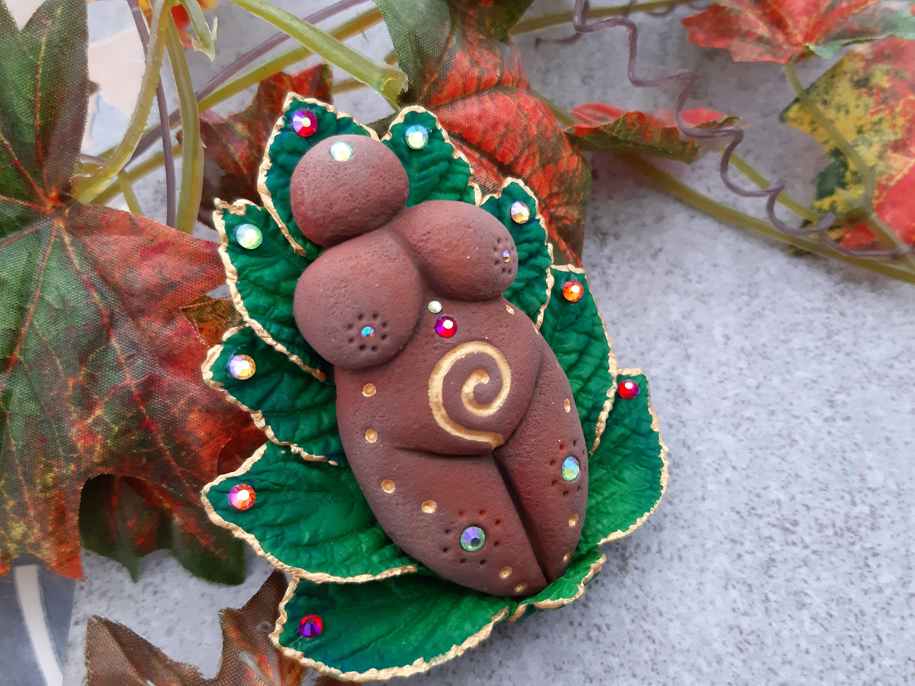 Download Mother Goddess Of The Earth With Spiral On The Belly Handmade Etsy