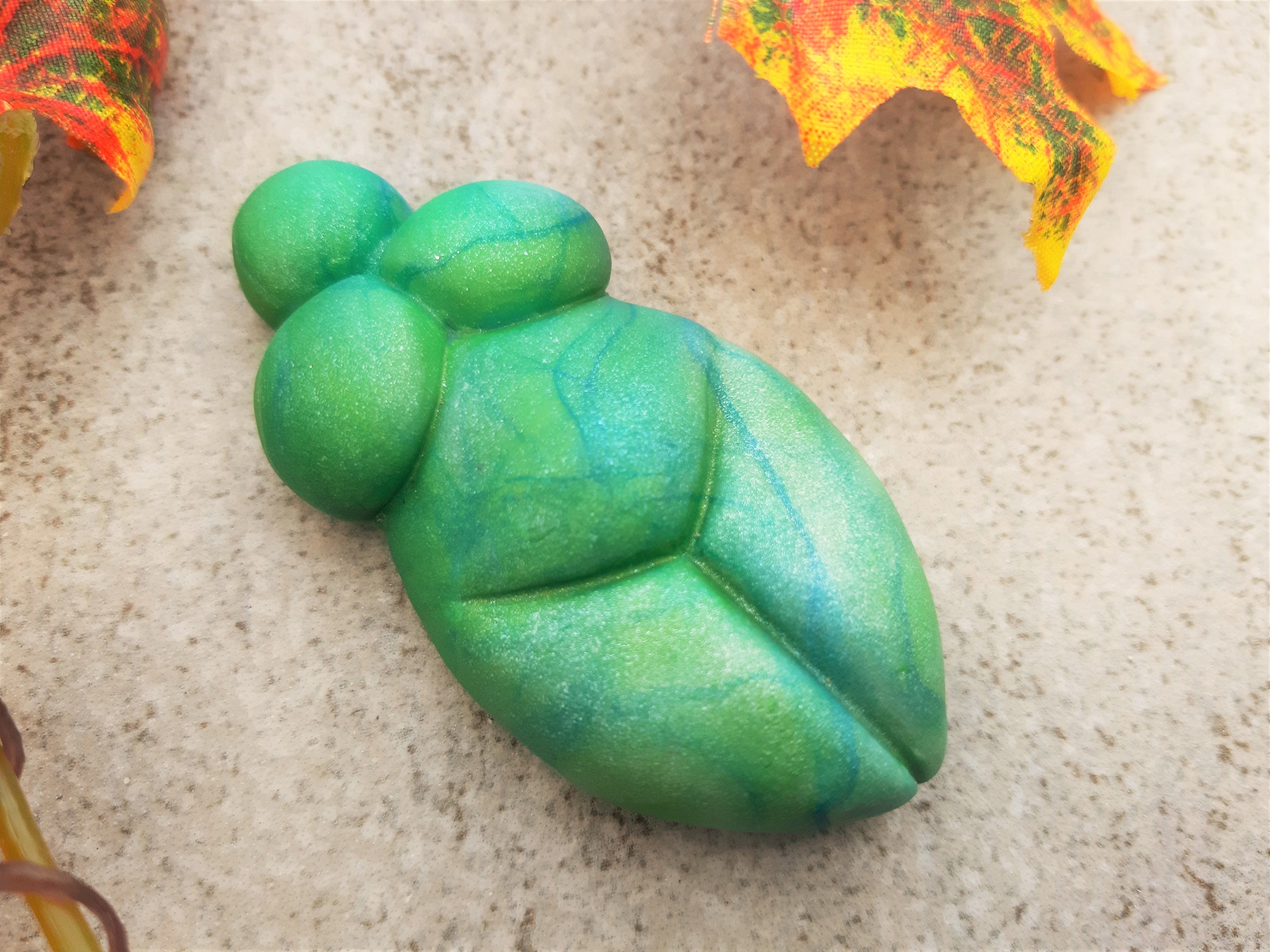 Statue Goddess Mother With Shell on the Belly, Goddess Wicca Mother