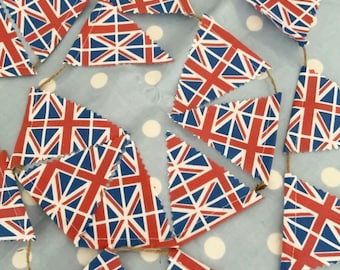 Katoenen mini Union Jack-slinger, patriottische wimpel
