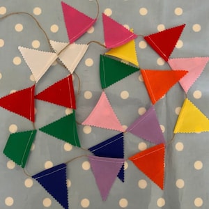 Mini  bunting,cotton  fabric bunting,cotton  fabric bun ting, banner, flag , pennant ,bunting, party flag